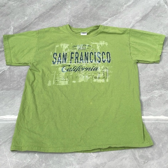 Women's Gildan San Francisco California Short Sleeve Cotton Shirt Large - Picture 1 of 14